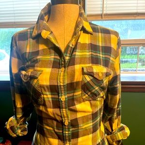Button down American eagle flannel